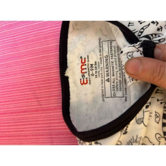 E=mc & Burts Bees Baby sleepers lot size 6-9m lot (5total) - Picture 2 of 5